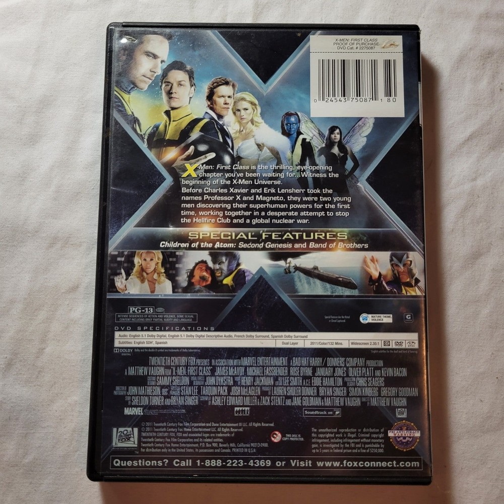 X Men First Class DVD - Picture 4 of 4